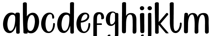 The Bohemian Regular Font LOWERCASE