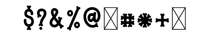 The Bones Zombie Font OTHER CHARS