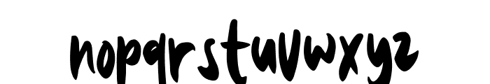 The Bovalo Font LOWERCASE