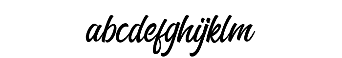 The Bredan Script Regular Font LOWERCASE
