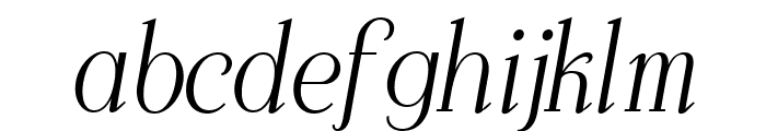 The Brewfine Italic Font LOWERCASE