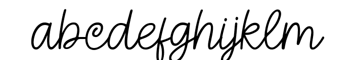 The Brightly Regular Font LOWERCASE