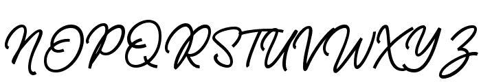 The Bristers Script Script Font UPPERCASE