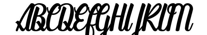 The Butterplay Font UPPERCASE