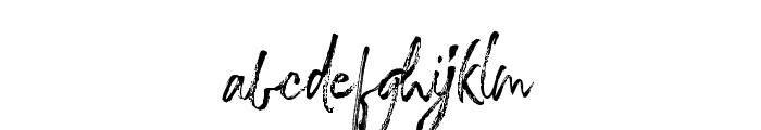 The Caldwell script Font LOWERCASE