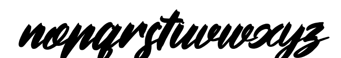 The California Hustle Italic Font LOWERCASE
