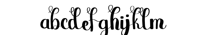 The Calligraphy Font LOWERCASE