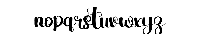 The Calligraphy Font LOWERCASE