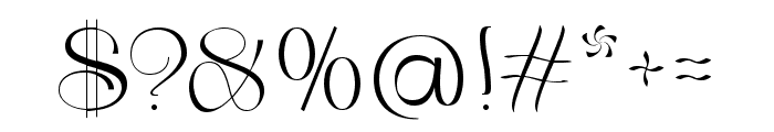 The Calonue Font OTHER CHARS