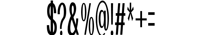 The Cons Regular Font OTHER CHARS