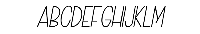 The Costa Italic Italic Font LOWERCASE