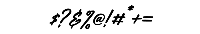 The Cralington Signature Italic Font OTHER CHARS