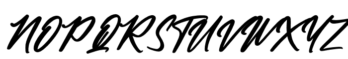The Cralington Signature Italic Font UPPERCASE