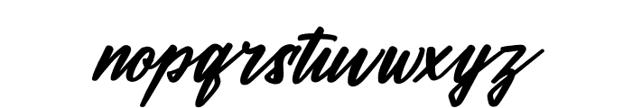 The Cralington Signature Italic Font LOWERCASE