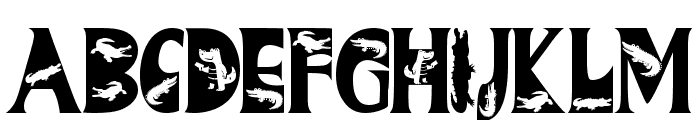 The Crocodile Font UPPERCASE