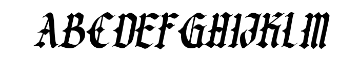 The Crookus Italic Font UPPERCASE