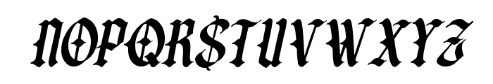The Crookus Italic Font LOWERCASE