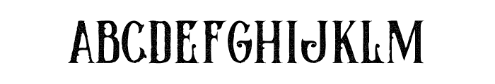 The Crow Grunge Font LOWERCASE