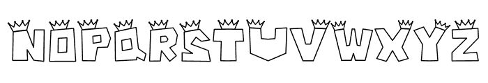 The Crown Decorative Font LOWERCASE