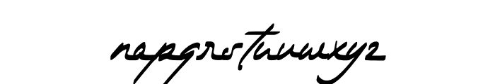 The Dear Italic Font LOWERCASE