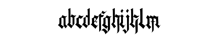 The Eldians Regular Font LOWERCASE
