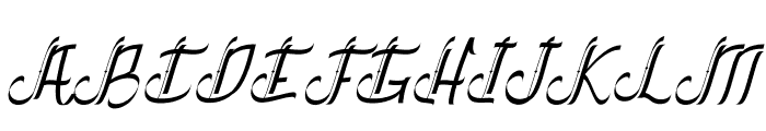 The Empire Italic Font UPPERCASE