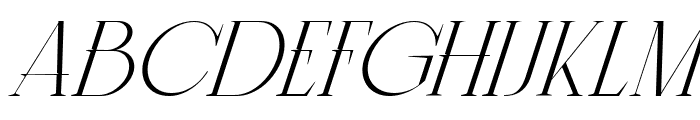 The Exileon Italic Font UPPERCASE