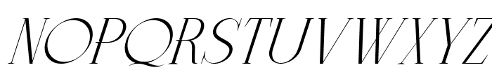 The Exileon Italic Font UPPERCASE