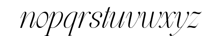 The Exileon Italic Font LOWERCASE