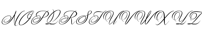 The Exileon Script Regular Font UPPERCASE