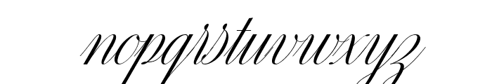 The Exileon Script Regular Font LOWERCASE