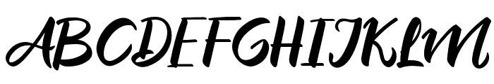 The Fables Knight Italic Font UPPERCASE