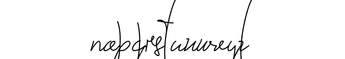The Fallen Leaf Script Font LOWERCASE