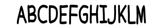 The Flaminggo Font UPPERCASE