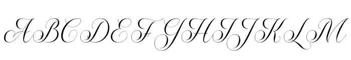 The Flourish Font UPPERCASE