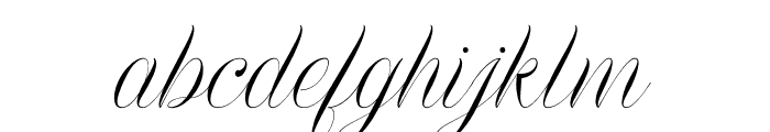 The Flourish Font LOWERCASE