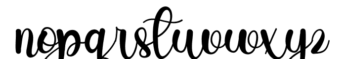 The Flowers Font LOWERCASE