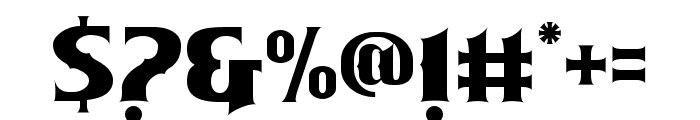 The Fosceg Regular Font OTHER CHARS