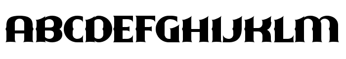 The Fosceg Regular Font UPPERCASE