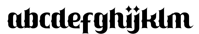 The Fosceg Regular Font LOWERCASE