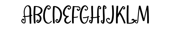 The Funny Ghost Font UPPERCASE