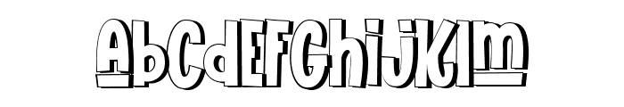 The Funy Time's Shadow Font LOWERCASE