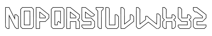 The Futurist-Hollow Font UPPERCASE