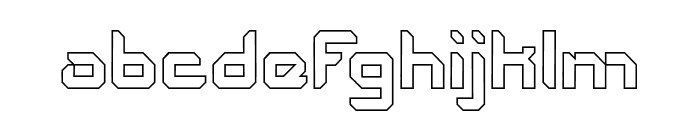 The Futurist-Hollow Font LOWERCASE