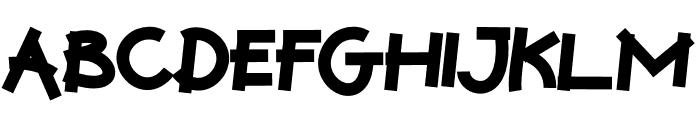 The Giant Gendon Font UPPERCASE