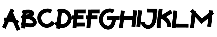 The Giant Gendon Font LOWERCASE