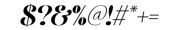 The Gilleri Italic Font OTHER CHARS
