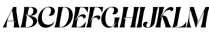 The Gilleri Italic Font UPPERCASE