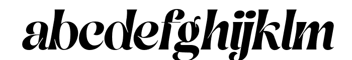 The Gilleri Italic Font LOWERCASE