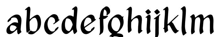 The Gladion Font LOWERCASE